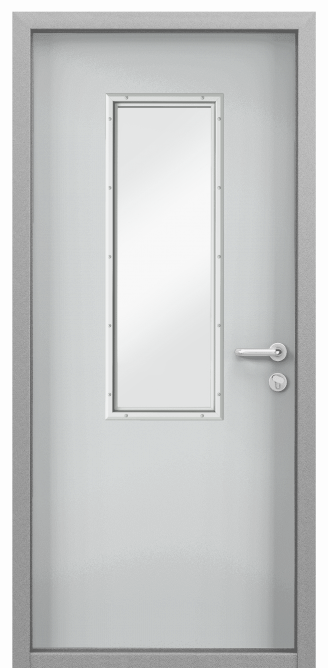Дверь противопожарная EI 60, Порошково-полимерное покрытие, —, RAL 7035 серый в Казани